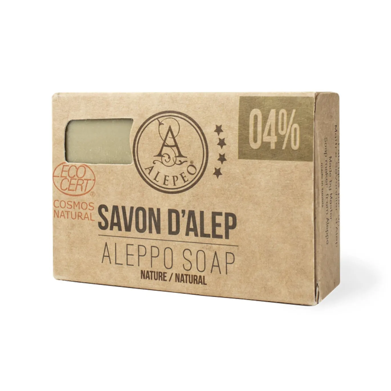 Aleppo Tvål 4% Lagerbärsolja