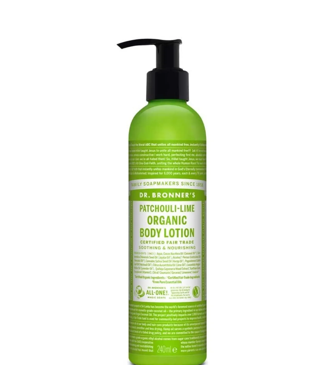Body Lotion Pump Patchouli Lime