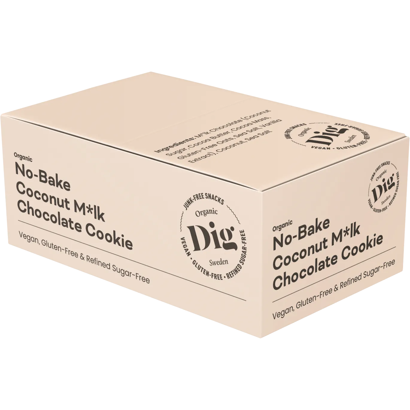 Dig Box Coconut Chocolate Cookie 1 Låd