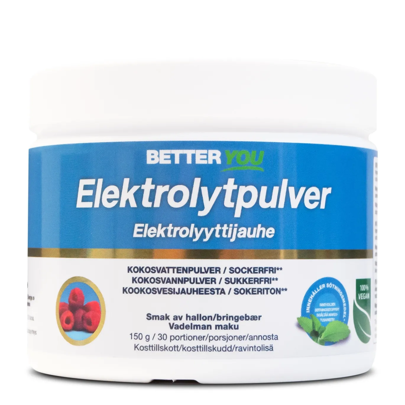 Elektrolytpulver Hallon 150g