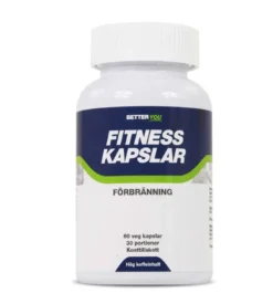 Fitnesskapslar med koffein 60 kapslar