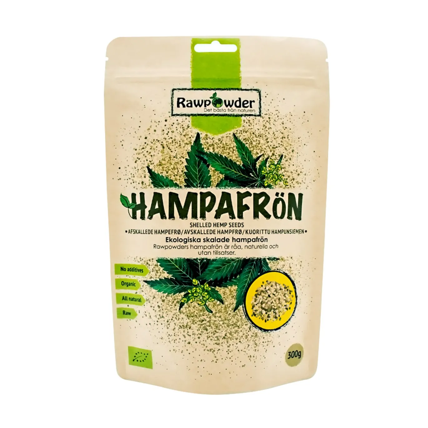 Hampafrön skalade 300g