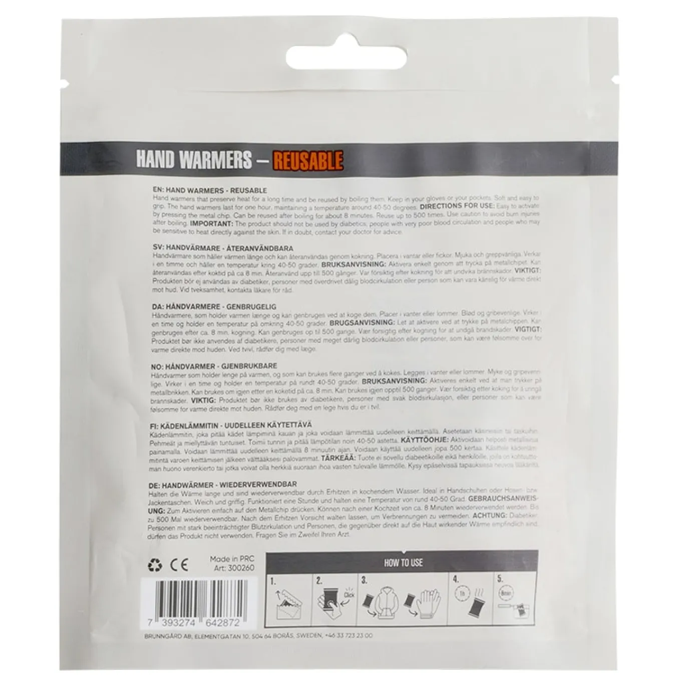 Hand Warmer Reusable 1 st