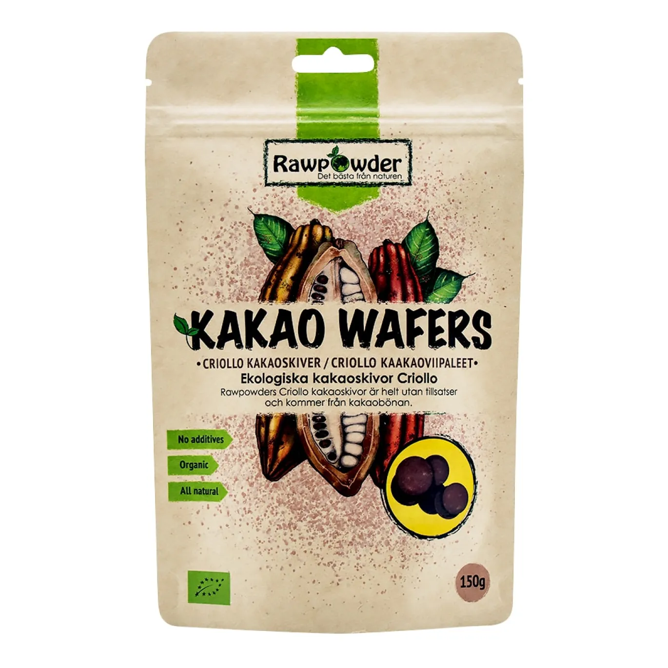 Kakao skivor 100% Criollo 150g