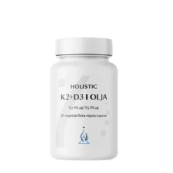 K2+D3-vitamin i olivolja 60 vegetabiliska kapslar