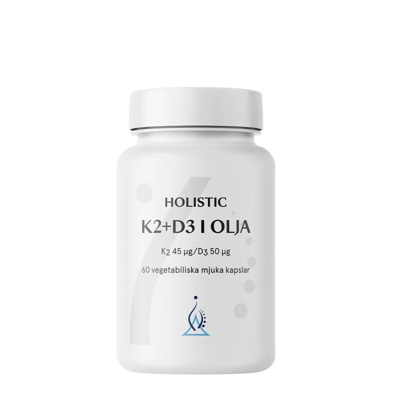 K2+D3-vitamin i olivolja 60 vegetabiliska kapslar
