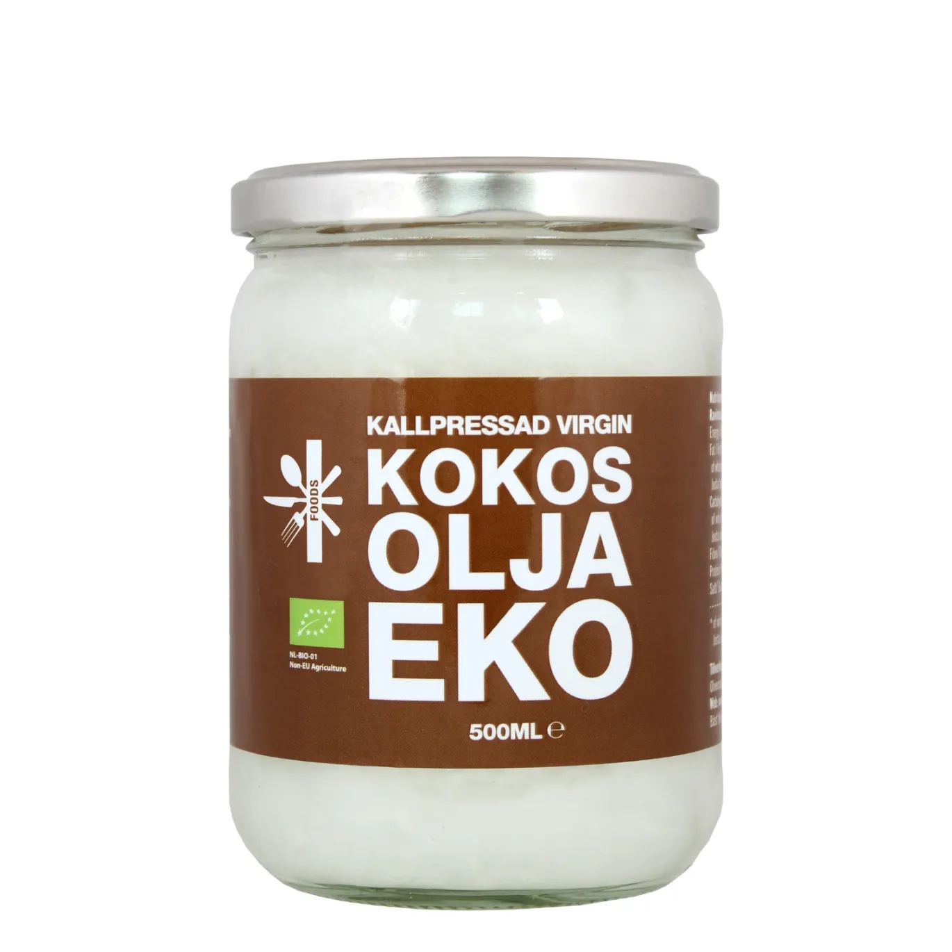 Kokosolja Kallpressad Virgin 500ml