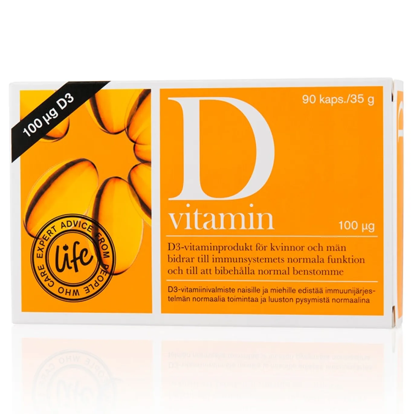 Life D-Vitamin 100 mcg 90 kapslar