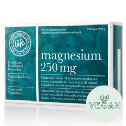 Life Magnesium+ B6 250mg 120 kapslar