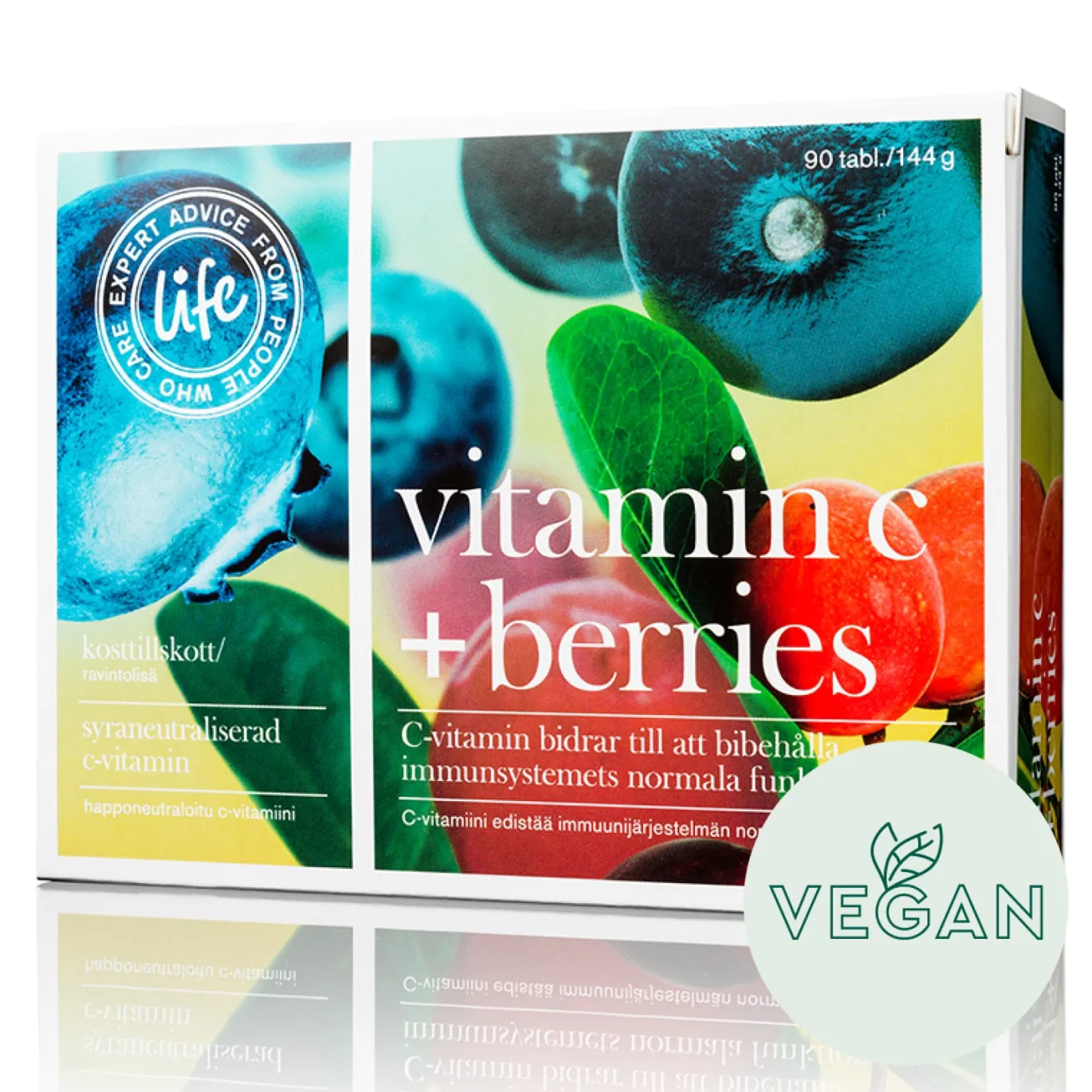 Life Vitamin C + Berries 90 tabletter