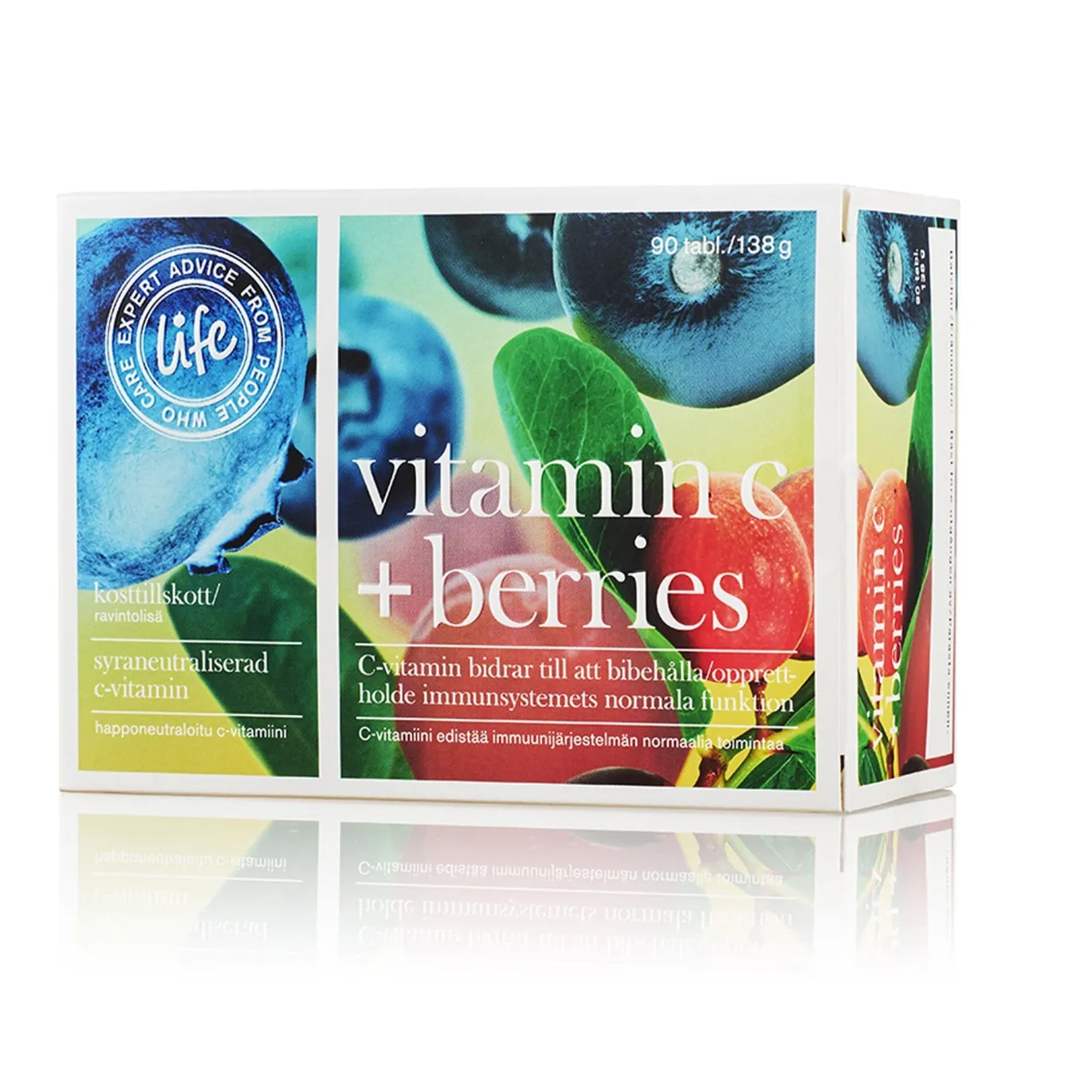 Life Vitamin C + Berries 90 tabletter