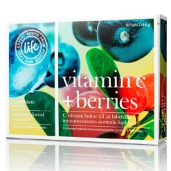 Life Vitamin C + Berries 90 tabletter