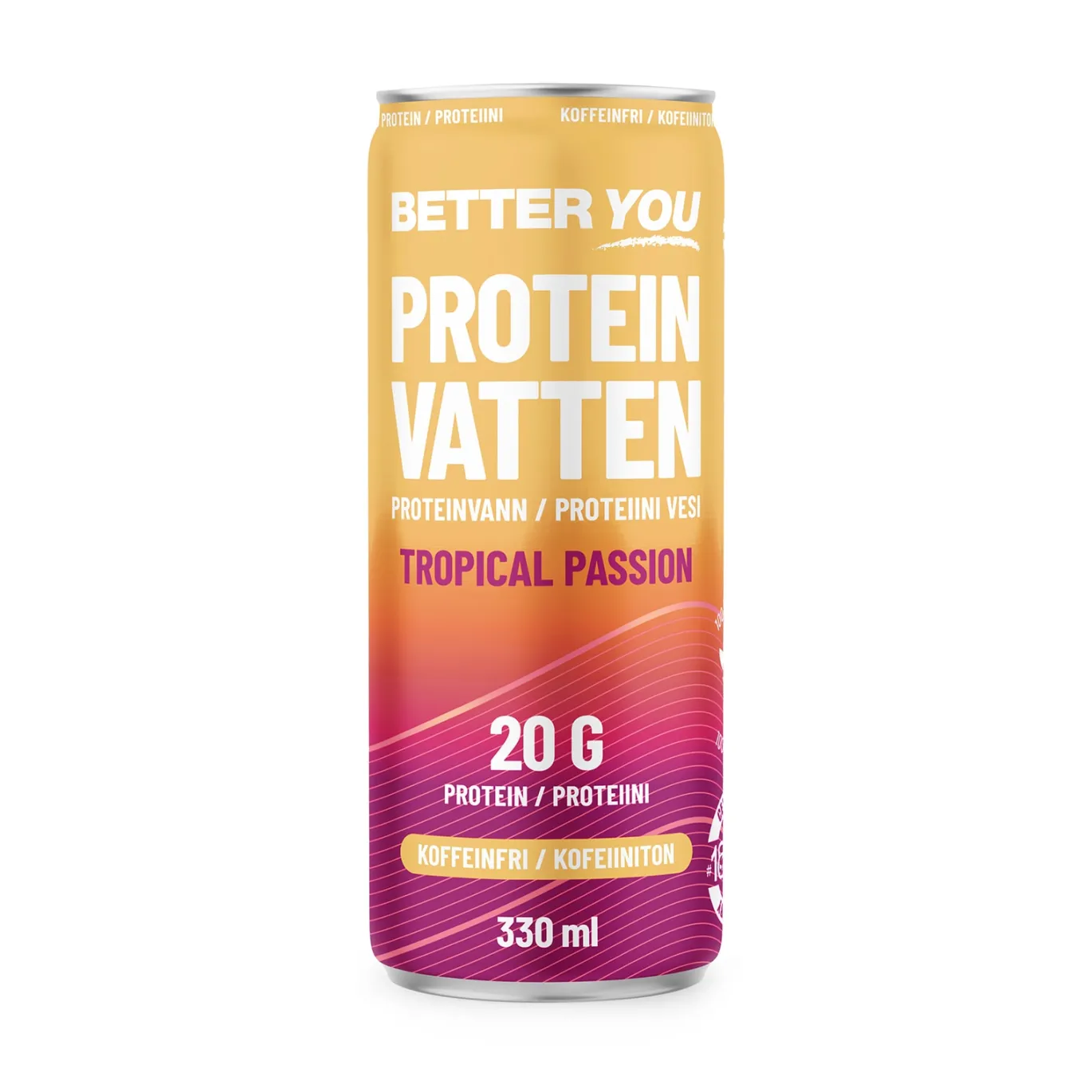 Proteinvatten Tropical Passion Koffeinfri 330ml