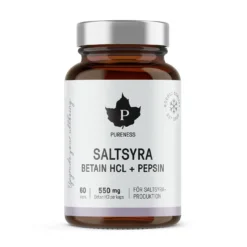 Saltsyra Betain HCl + Pepsin 60 kapslar