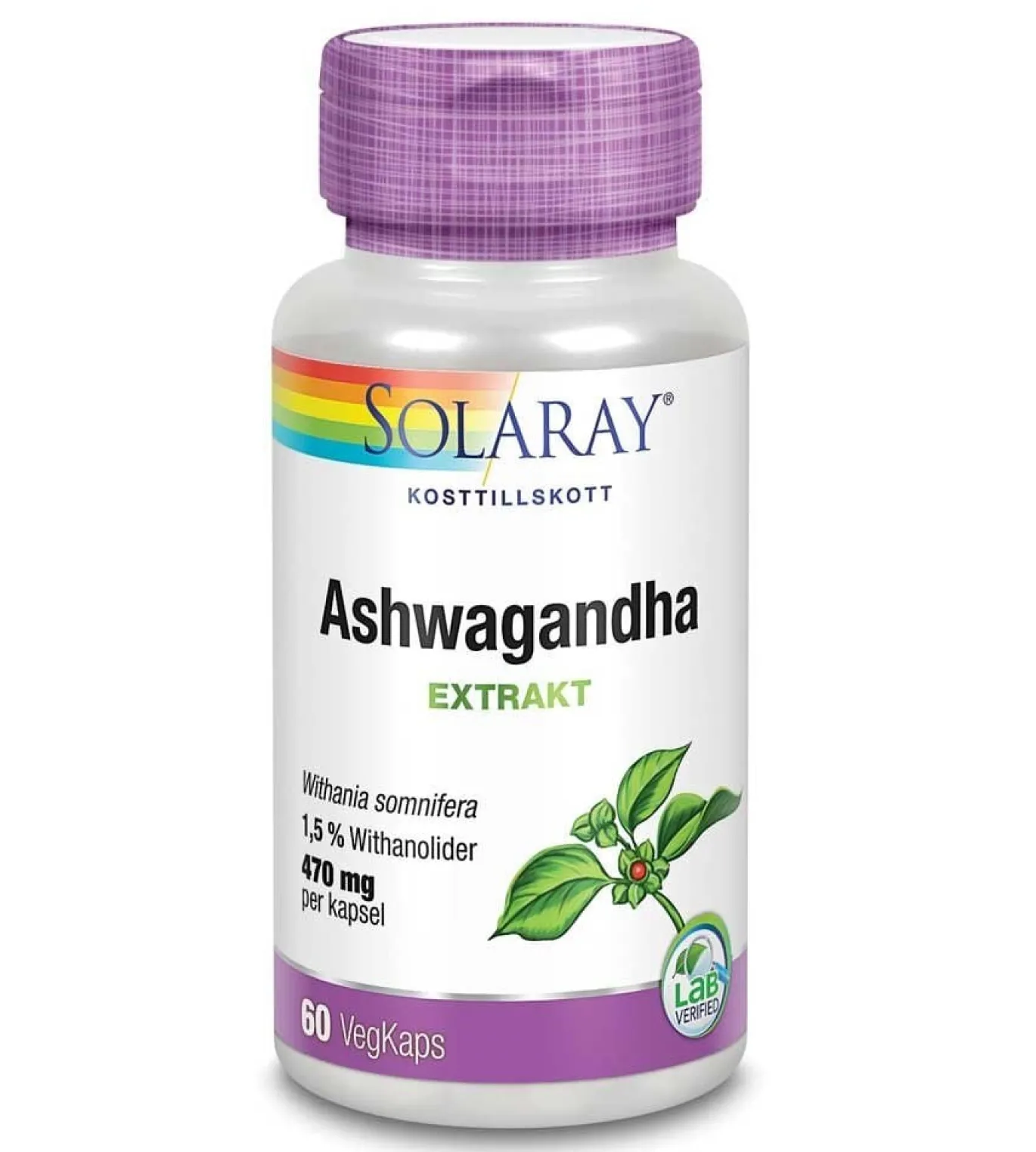 Solaray Ashwagandha Root 60 kaps