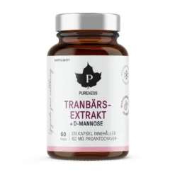 Tranbärsextrakt med D-mannose 60 kapslar