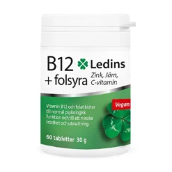Vitamin B12 med folsyra 60 tabletter