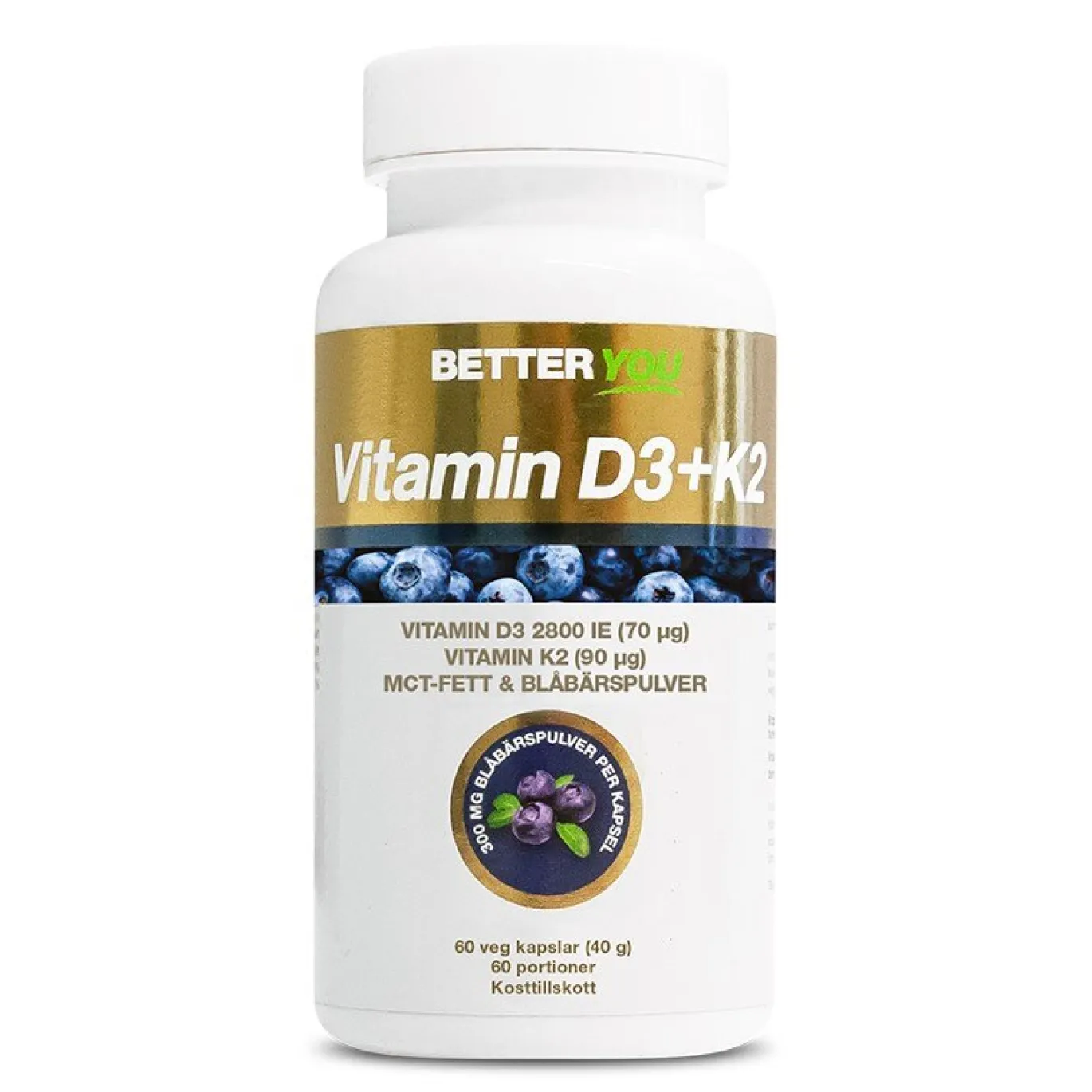 Vitamin D3+K2 60 kapslar