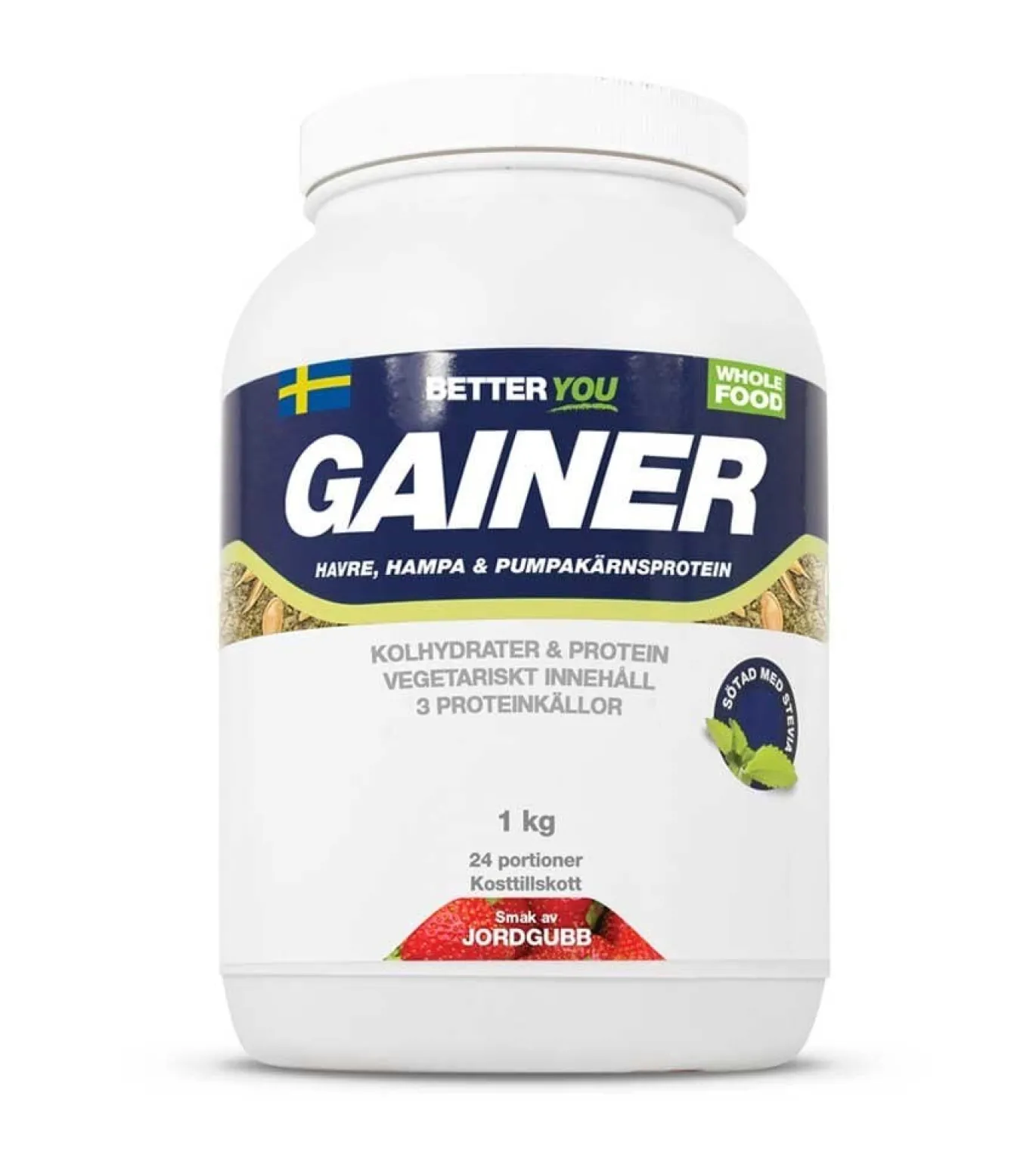 Whole Food Gainer Jordgubb 1kg